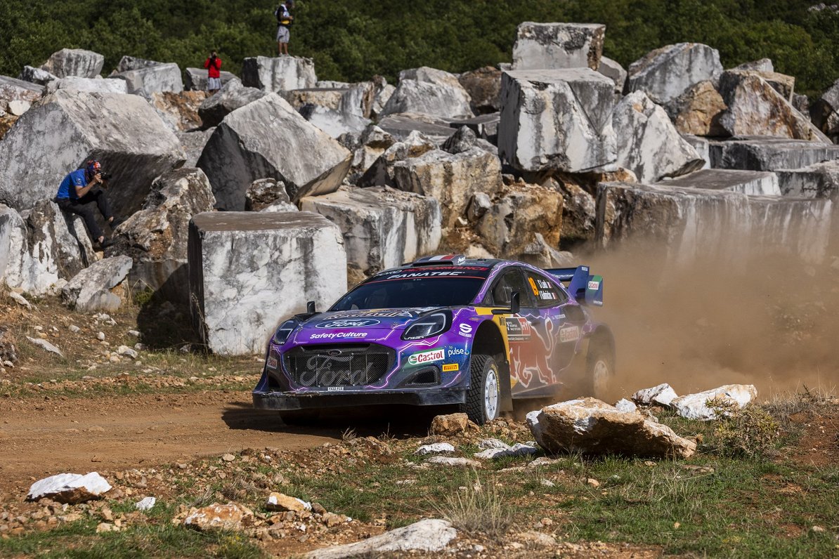 Sebastjena Lēba ekipāža 2022. gada Grieķijas WRC posmā