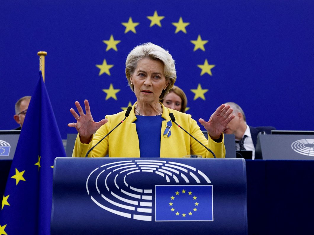 Eiropas Komisijas prezidente Urzula fon der Leiena