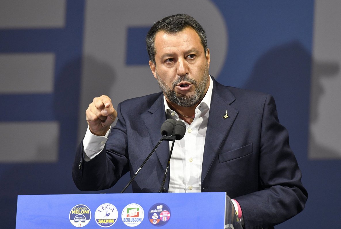 Itālijas galēji labējās partijas „Līga” līderis Matteo Salvini