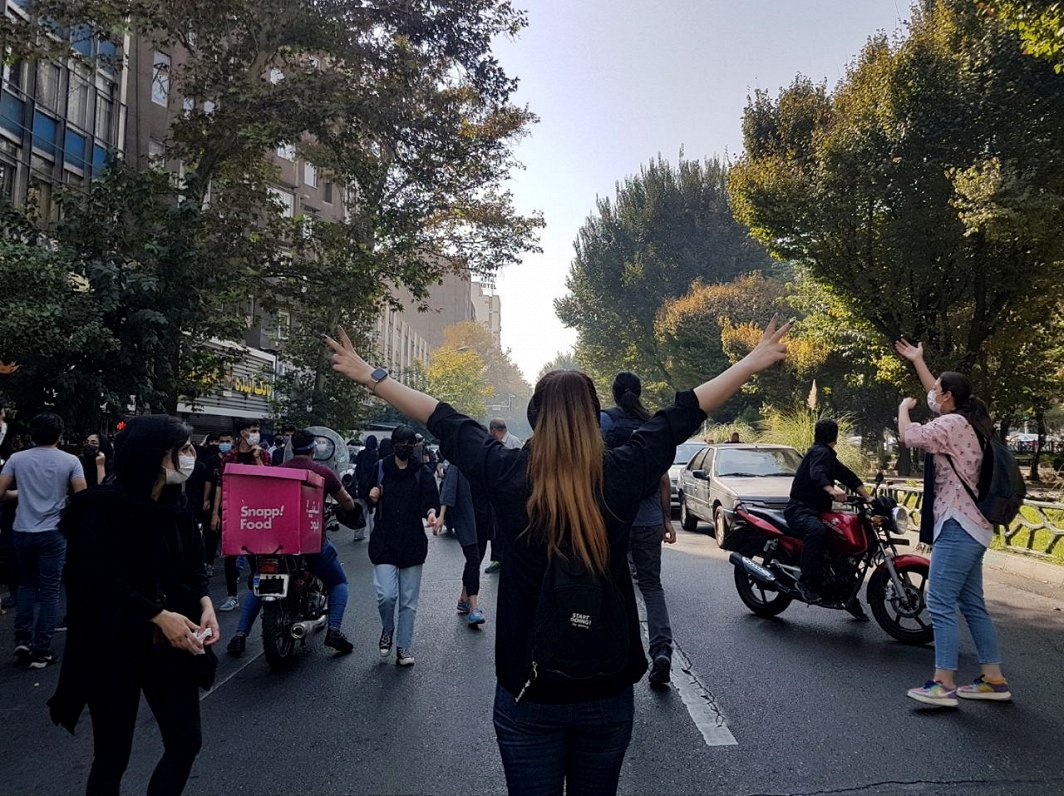 Protesta akcija Irānas galvaspilsētā Teherānā
