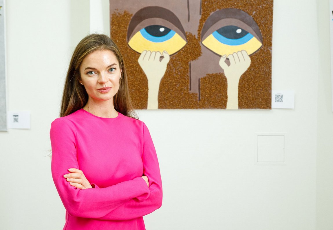 Ukrainian artist Daria Kalashnikova in Rīga