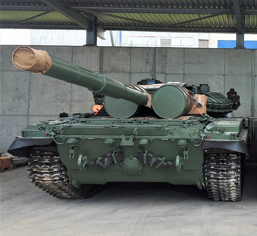 Tanks &quot;T-72&quot;, kura iegādei ar mērķi uzdāvināt Ukrainai savākti līdzekļi Čehijā.