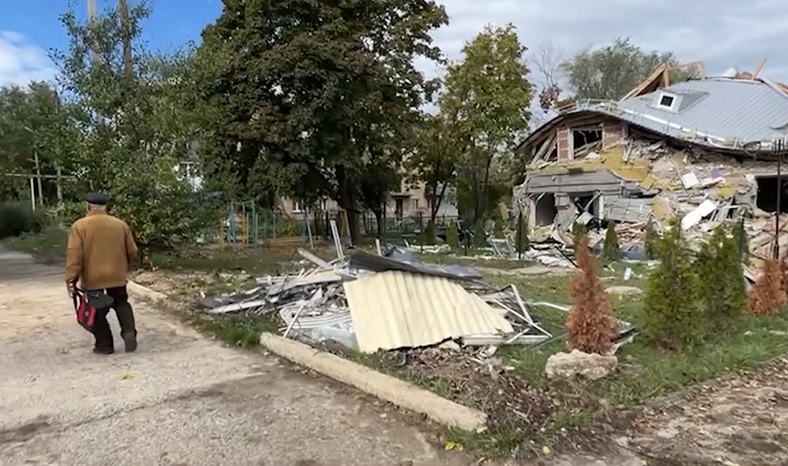 Karadarbības postījumi Ukrainas pilsētā Mikolajivkā