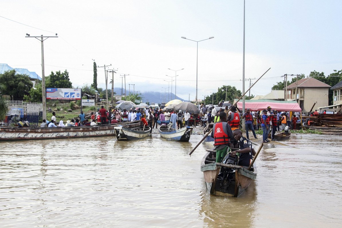 Plūdi Nigērijā 2022.gada oktobrī.