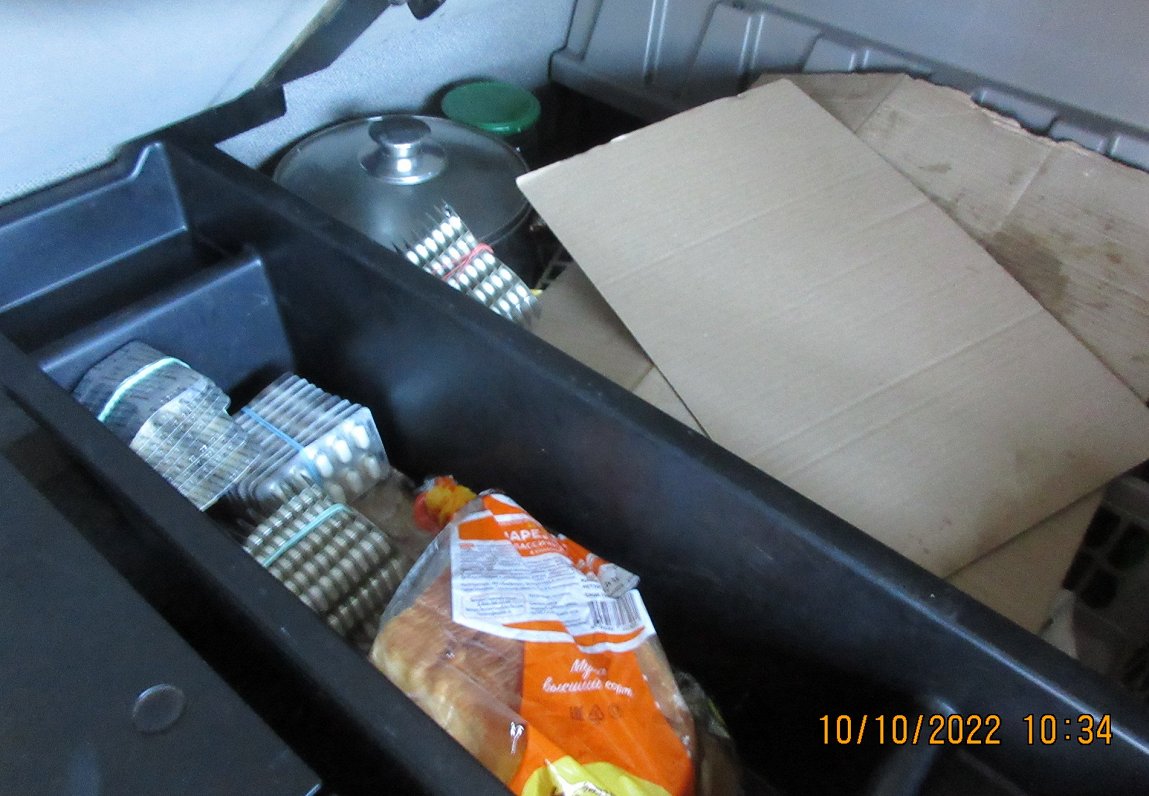 Atklātā medikamentu kontrabandas krava uz Latvijas-Krievijas robežas