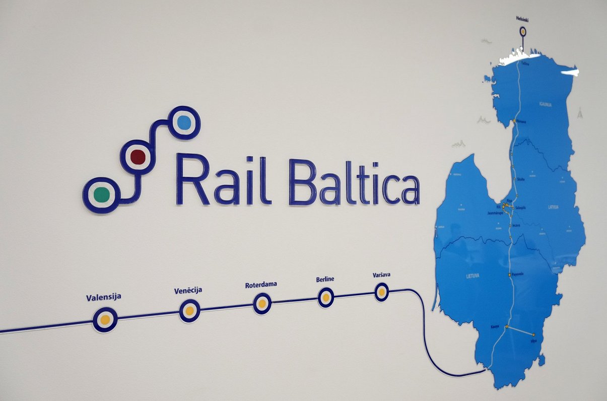 &quot;Rail Baltica&quot; logo.