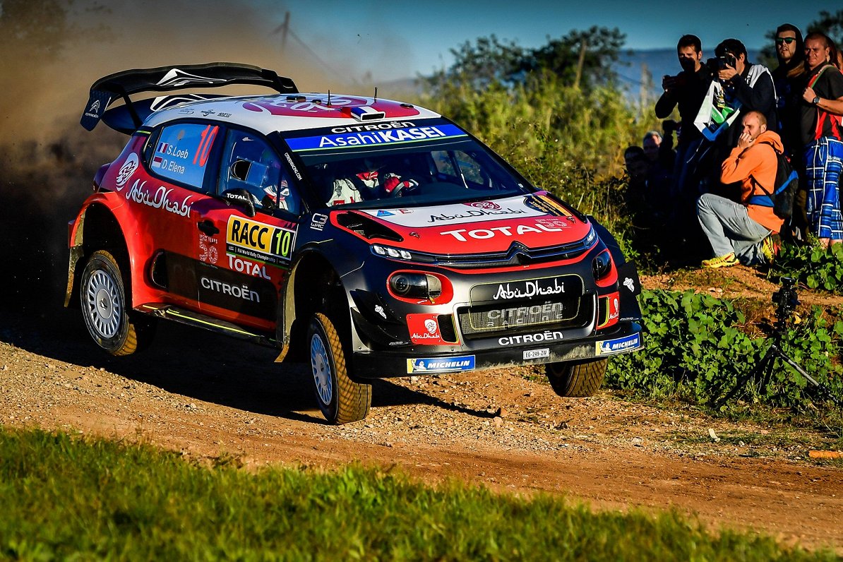 Sebastjena Lēba ekipāža 2018. gada Spānijas WRC posmā
