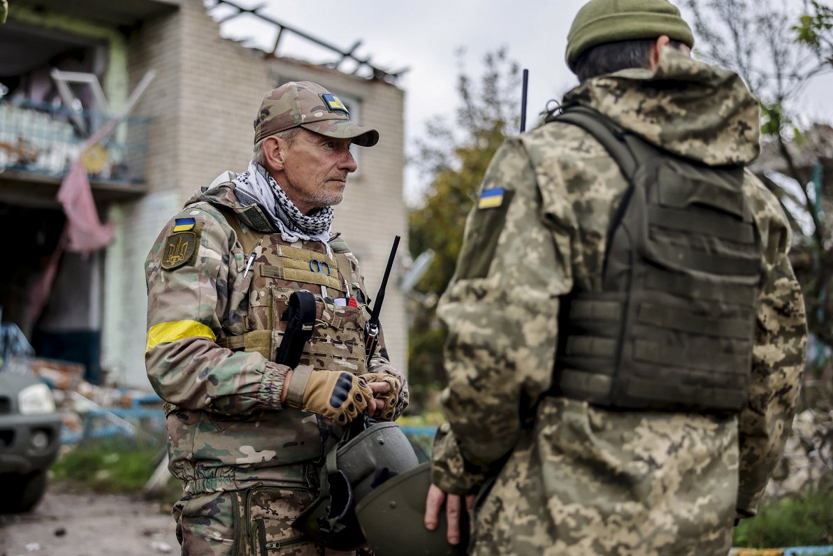 Ukrainas armijas karavīri Hersonas apgabalā