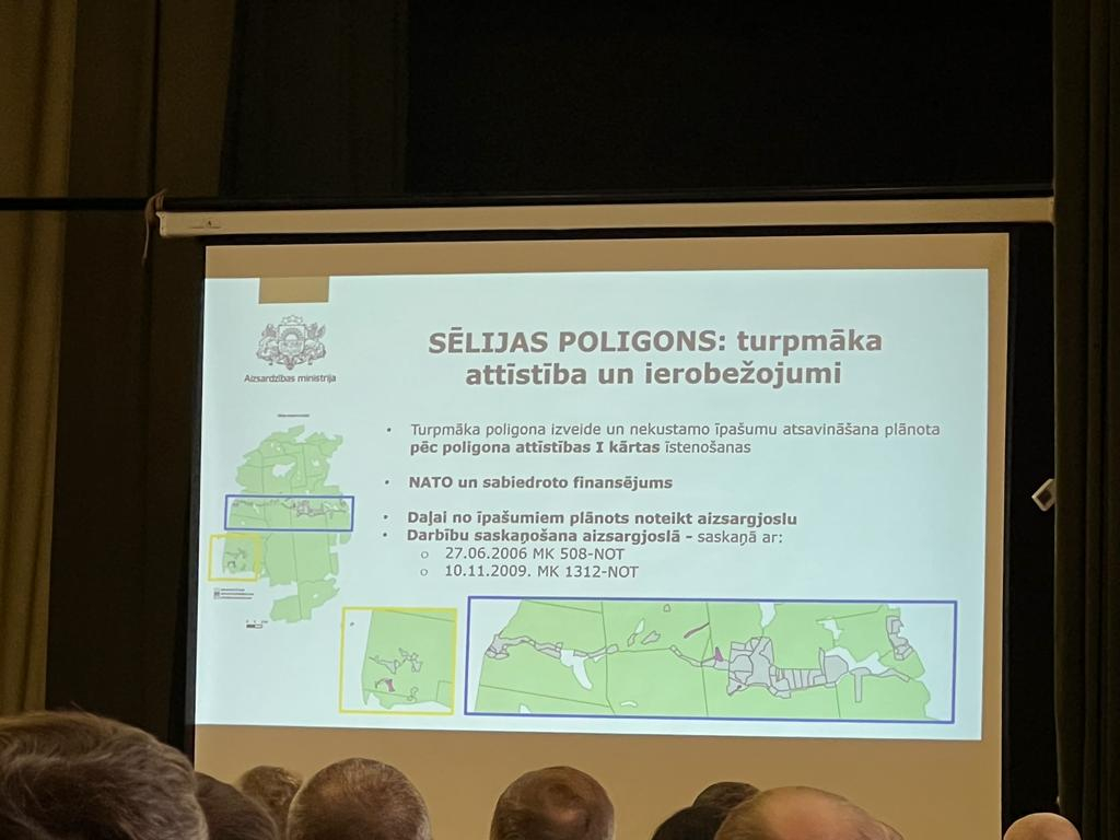 Iedzīvotāju informēšana par Sēlijas poligona izveidi. Seces pagasts, 2022.gada oktobris.