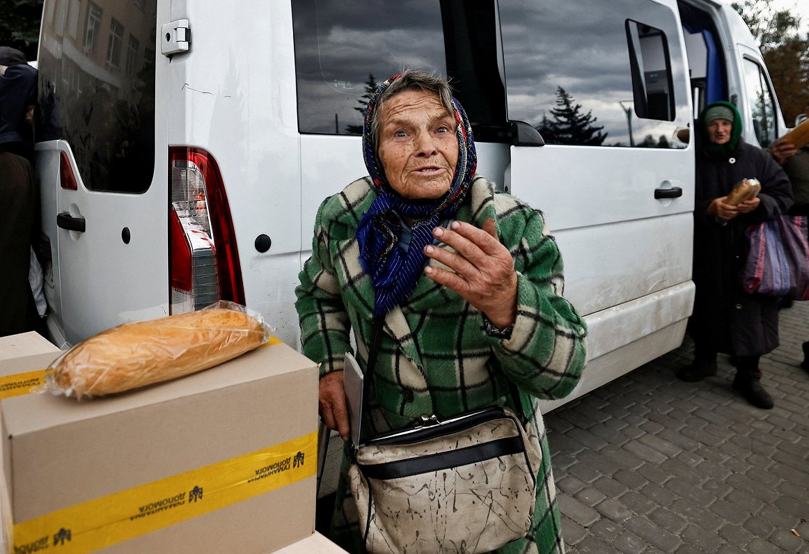 Гуманитарная помощь. Украина, Лиман, Донецкая область, 05.10.2022