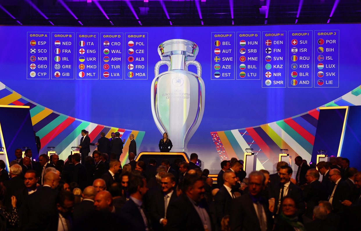 Жеребьевка отборочных групп на Чемпионат Европы по футболу 2024 года.
