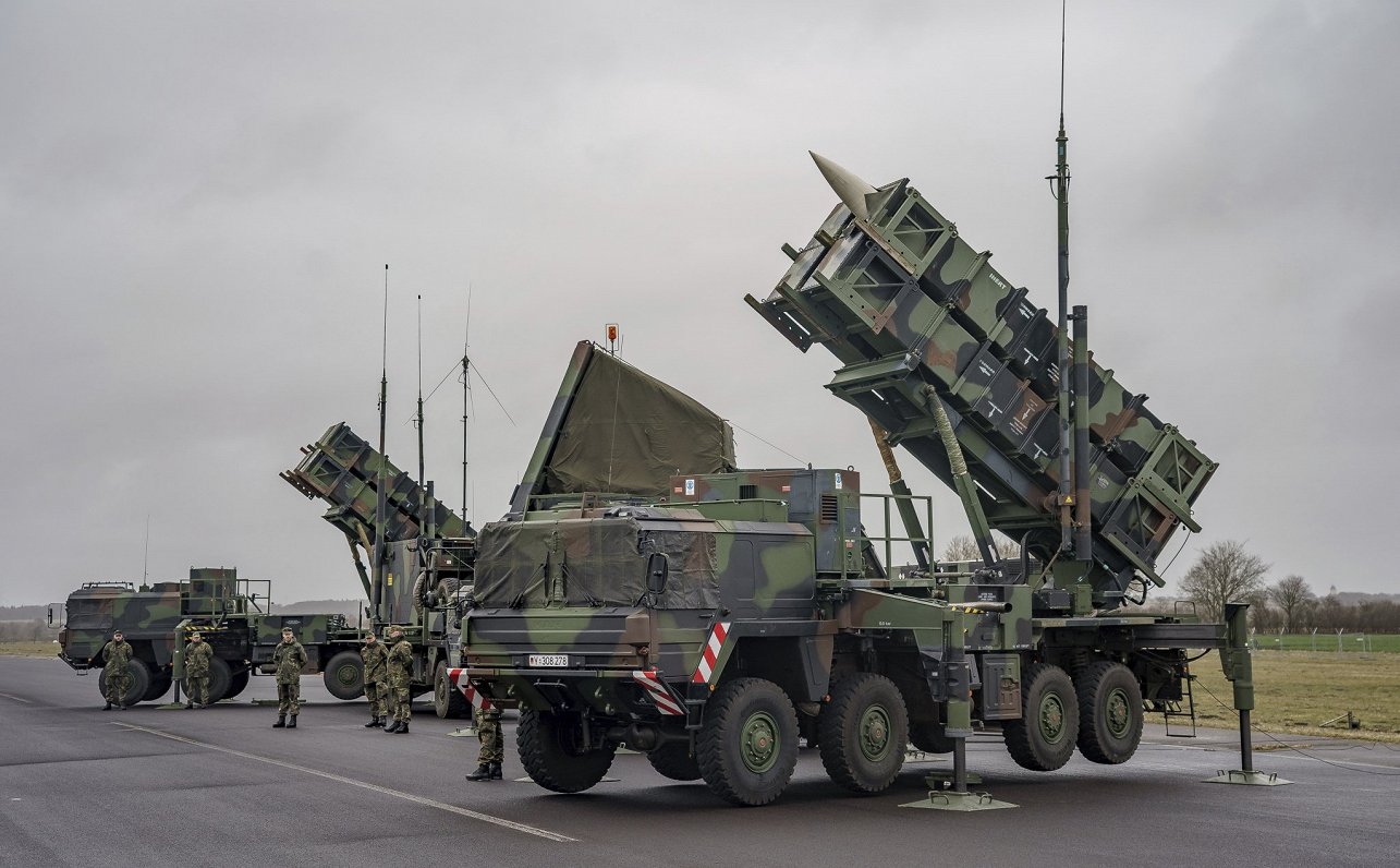 Американская система ПВО Patriot на военной базе в Германии. Иллюстративное фото.