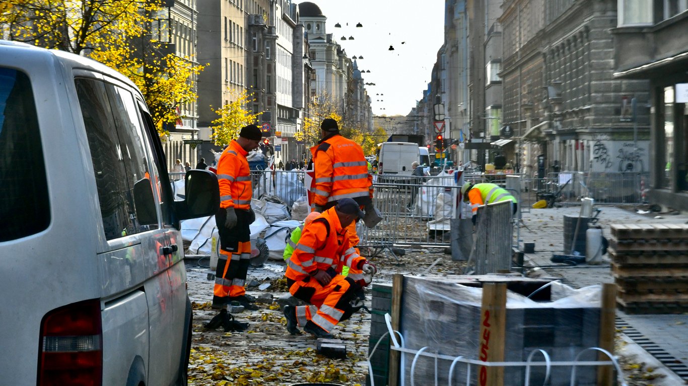 Remontdarbi Ģertrūdes ielā. 2022. gada rudens.