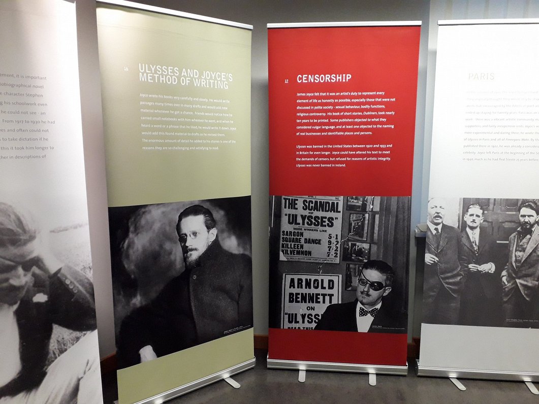 James Joyce exhibition in Cēsis