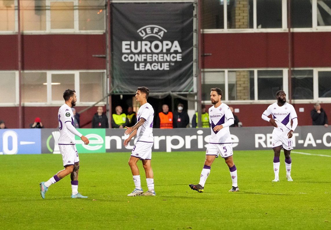 FK RFS un &quot;Fiorentina&quot; spēle UEFA Konferences līgā