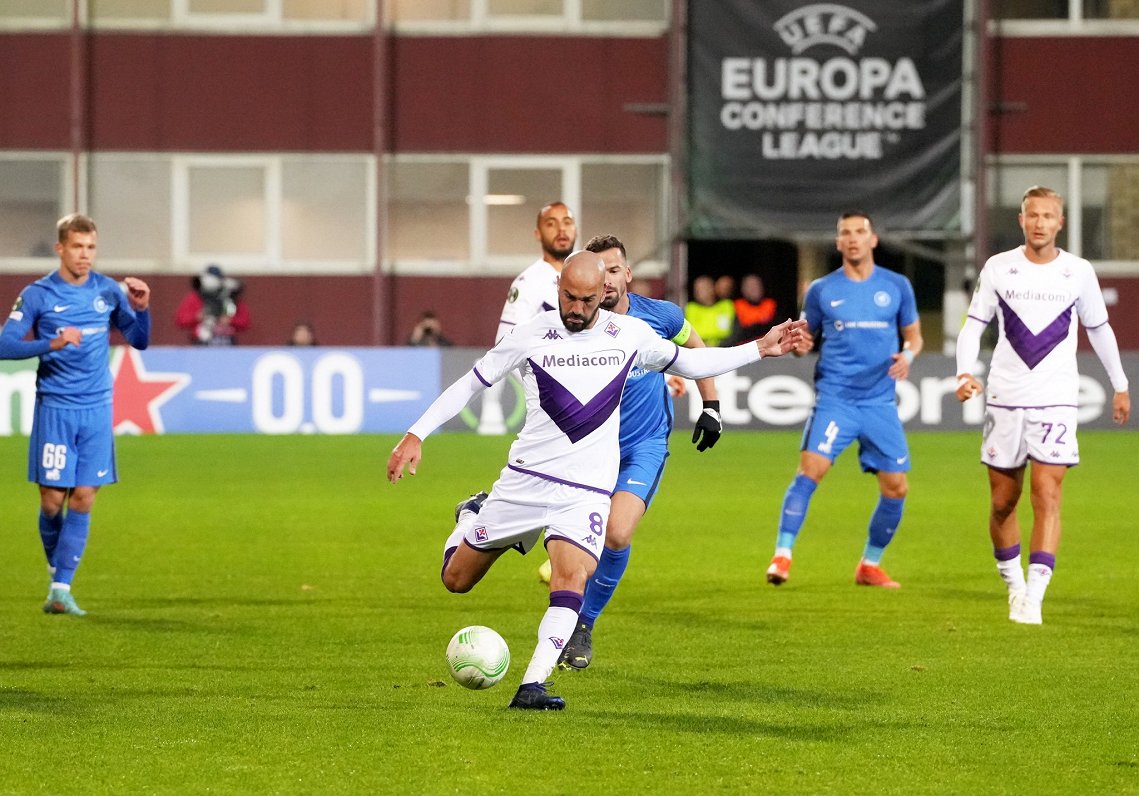 FK RFS un &quot;Fiorentina&quot; spēle UEFA Konferences līgā