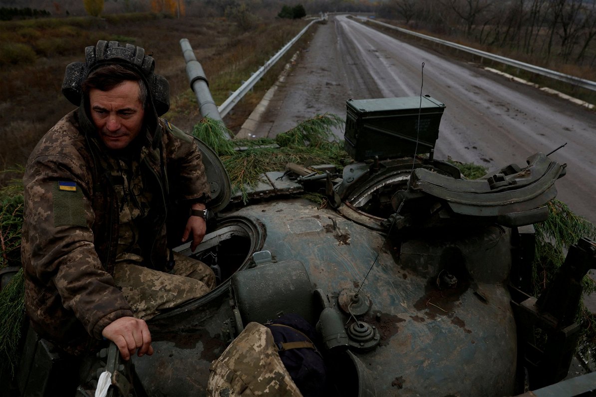 Ukrainas karavīrs pie Bahmutas (04.11.2022)