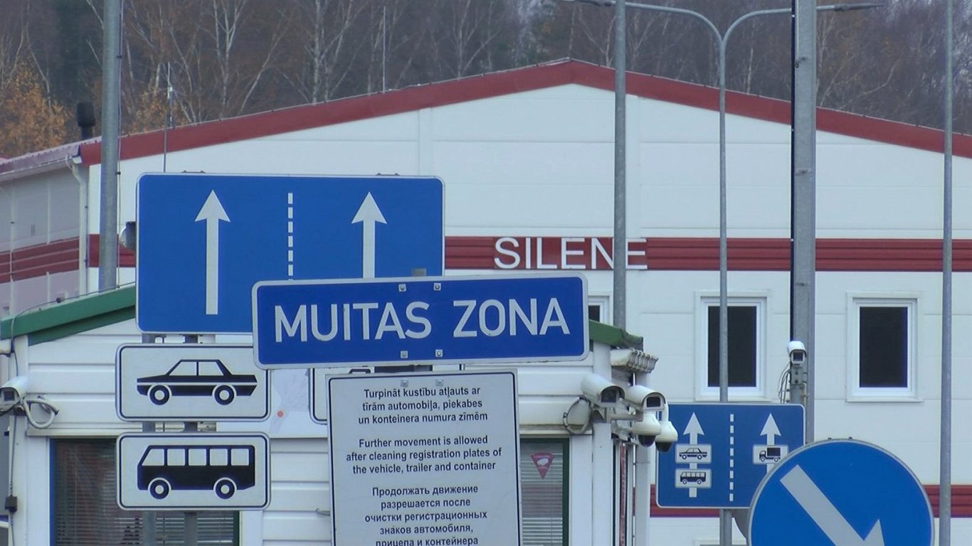 Пограничный КПП на границе с Беларусью.