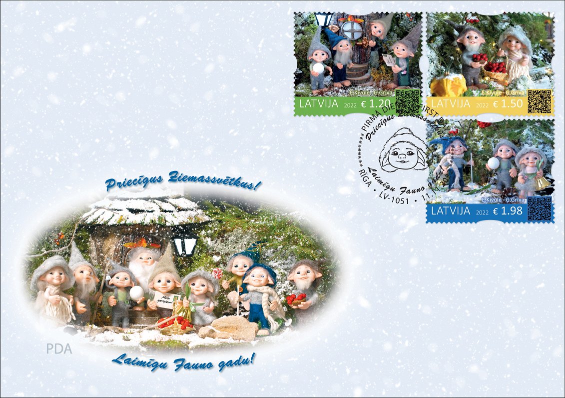 &quot;Latvijas Pasts&quot; izdod jaunu Ziemassvētku pastmarku sēriju
