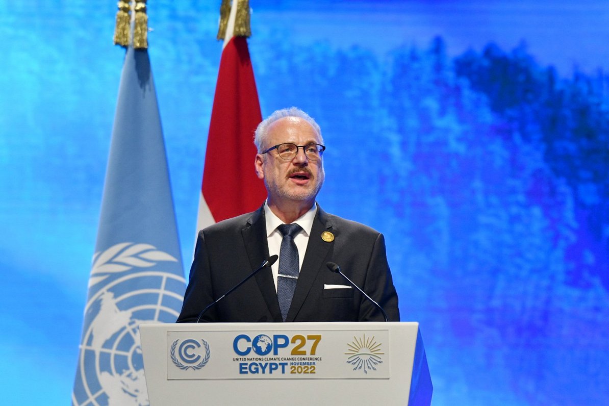 President Levits at COP27 meeting in Egypt