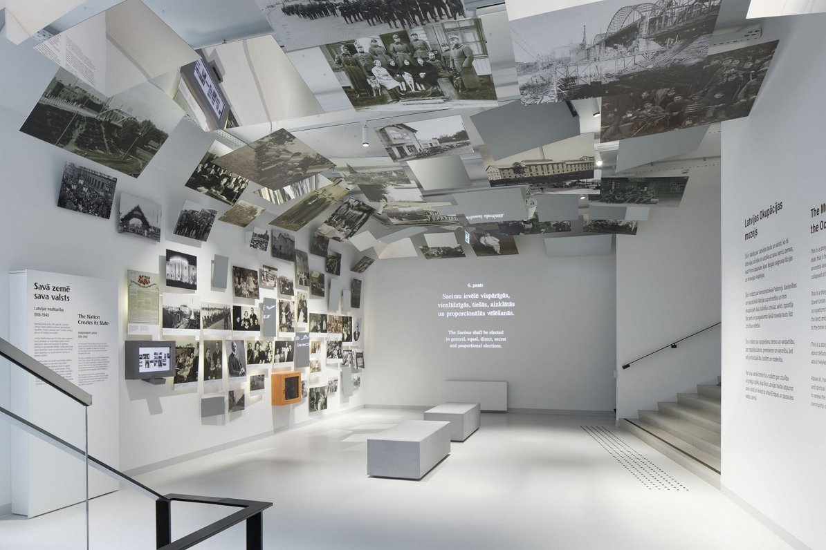 Latvijas Okupācijas muzeja ekspozīcija, dizaina birojs “H2E”.