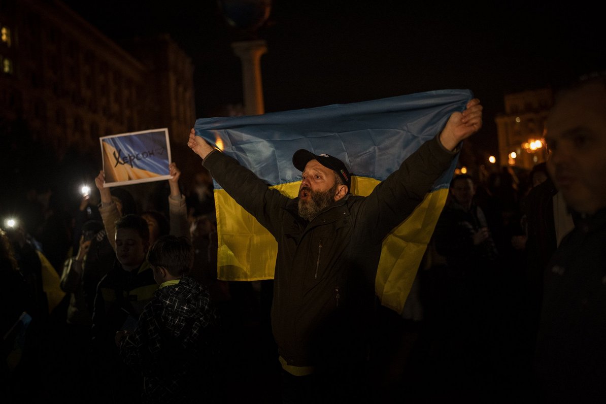 Херсон освободили! Украина, Киев, 11.11.2022.