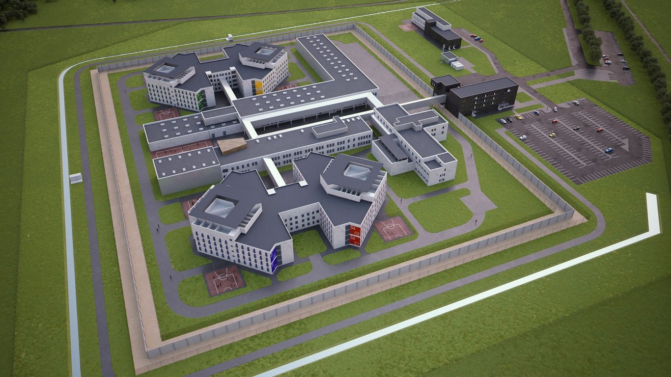 Liepājas cietuma ēkas vizualizācija