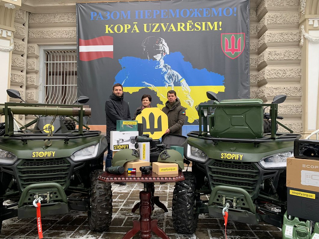 Pirmā palīdzības krava Ukrainai no Stopify