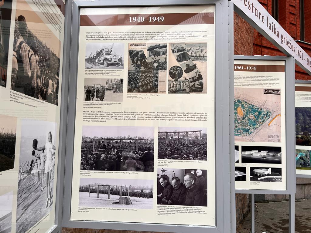 Izstāde “Uzvaras parka vēsture” pie kara muzeja