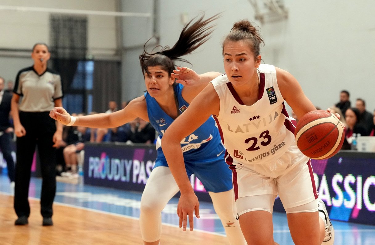 Latvijas un Izraēlas sieviešu basketbola izlašu spēle Eiropas čempionāta kvalifikācijā