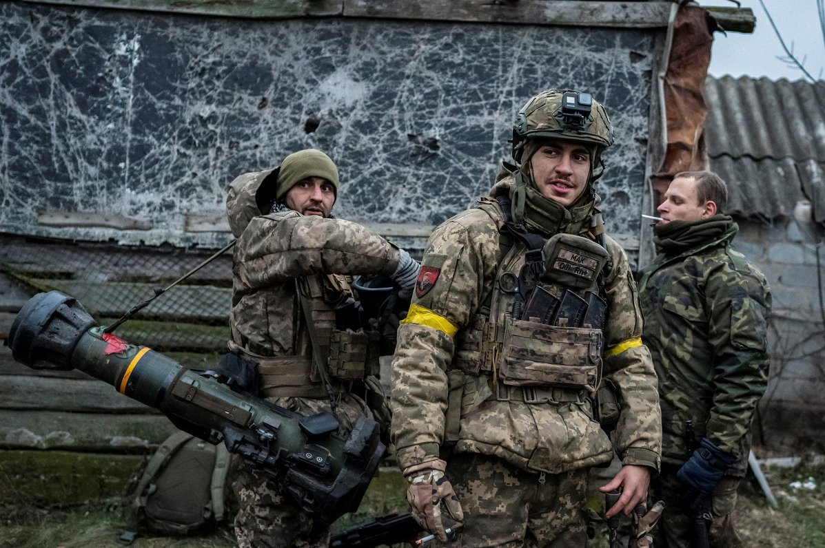 Ukrainas armijas karavīri pie Limanas
