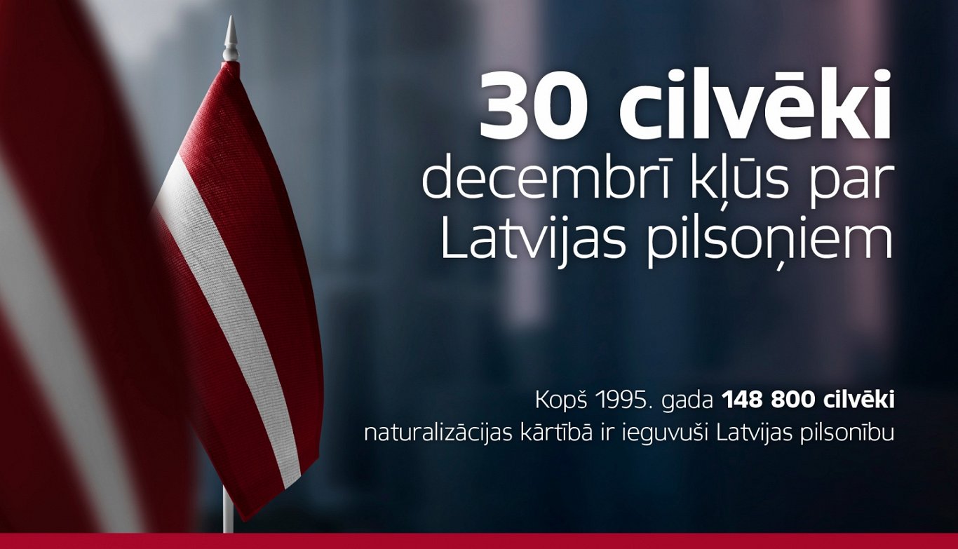 Latvija naturalizācijas kārtībā iegūst 30 jaunus pilsoņus