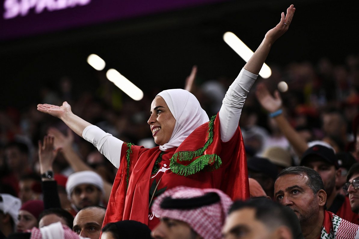 Marokas līdzjutēja Pasaules kausa spēlē