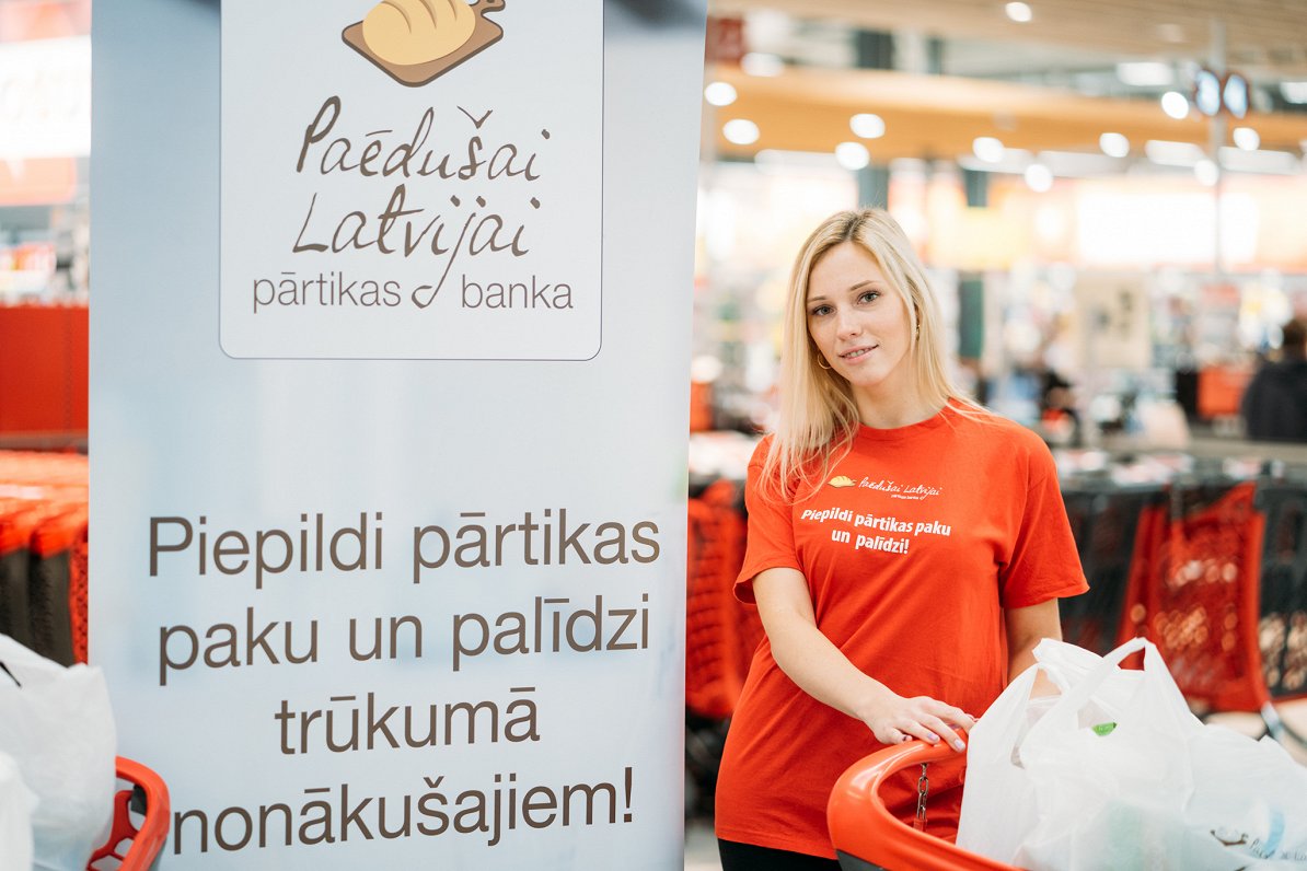 Akcijā «Paēdušai Latvijai» šogad piepildītas 4954 pārtikas pakas