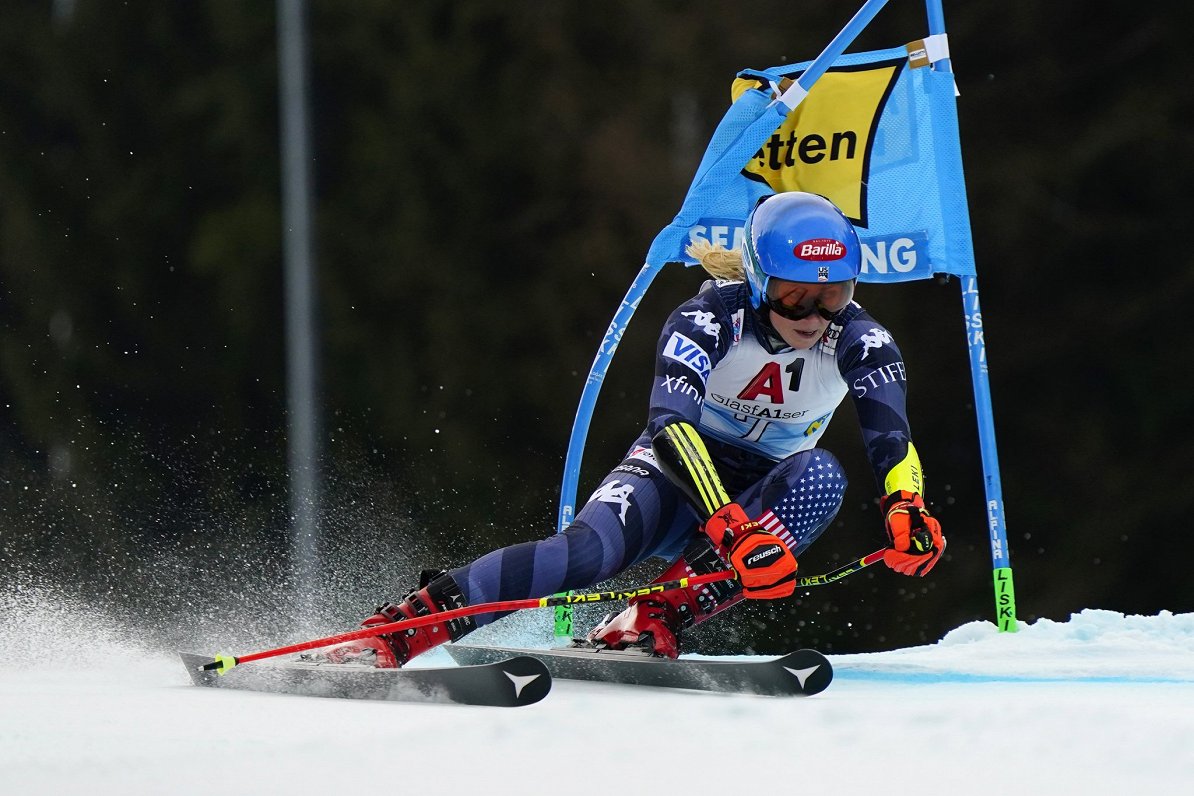 Mikaela Šifrina milzu slaloma distancē Pasaules kausa posmā