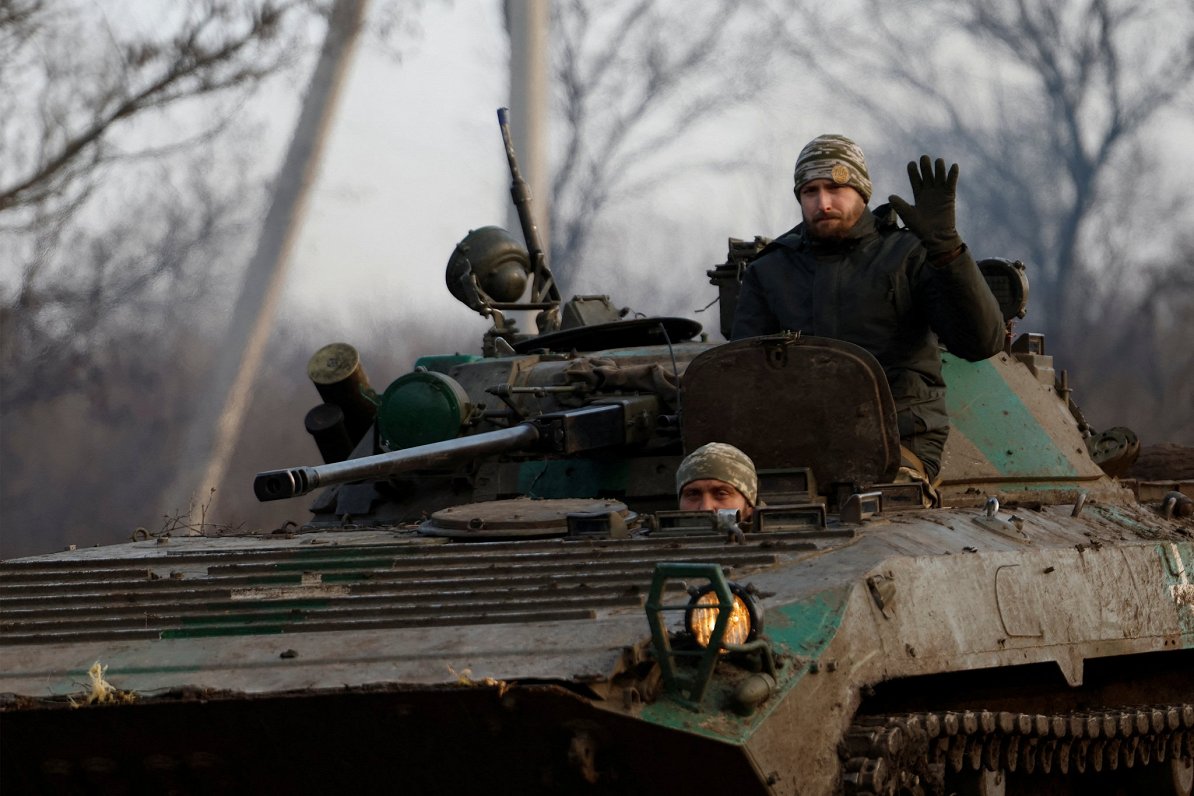 Украинские военные вблизи Бахмута.