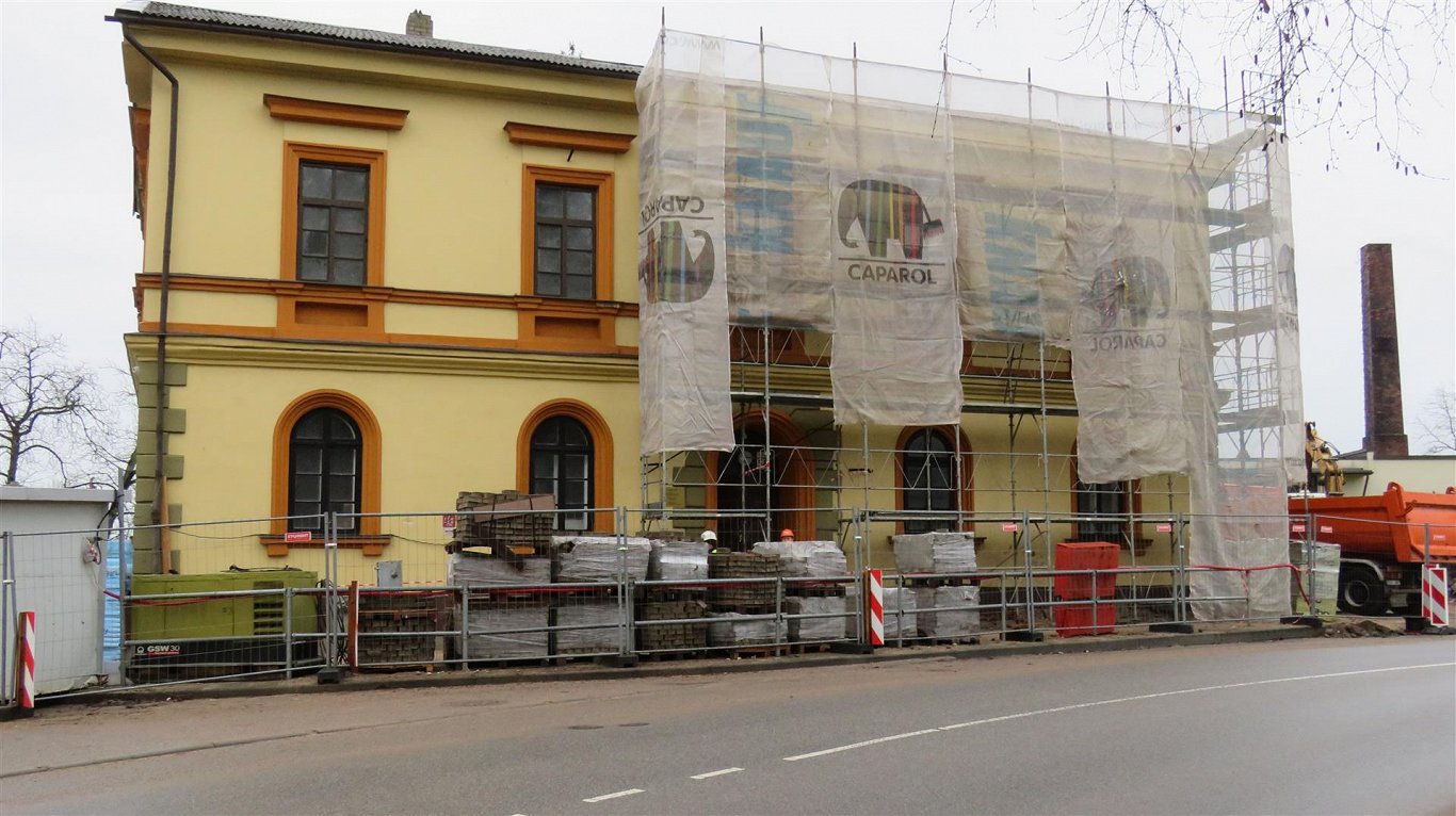 Обновление исторического здания в Гробиня