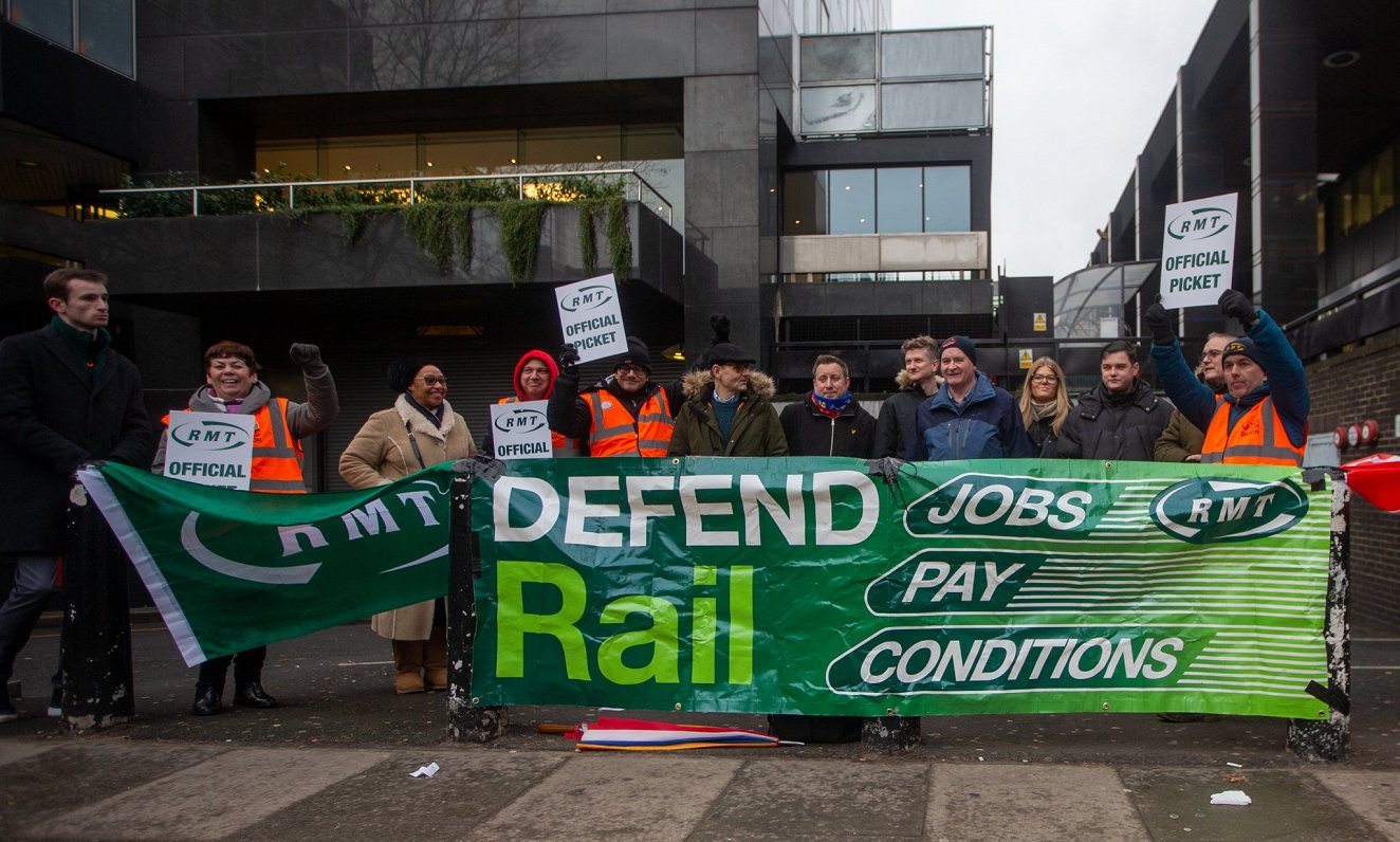 Lielbritānijas dzelzceļa darbinieku streiks
