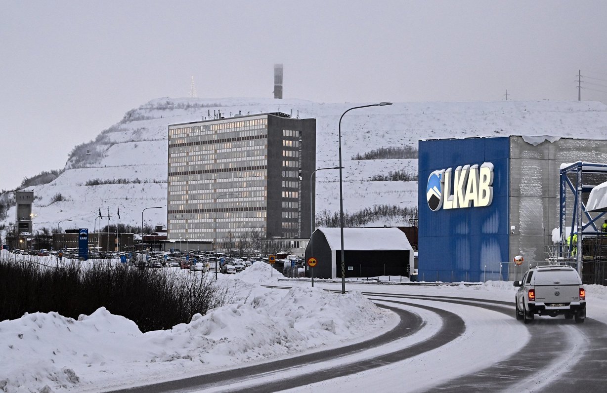 Zviedrijas ziemeļu pilsēta Kiruna, kuras tuvumā atrastas lielas retzemju metālu iegulas