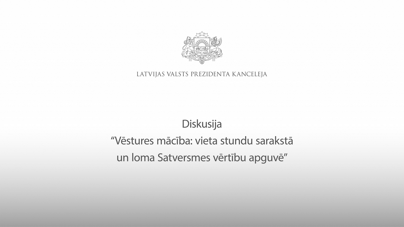 VIDEO. Rīgas pilī diskutē par vēstures mācības lomu