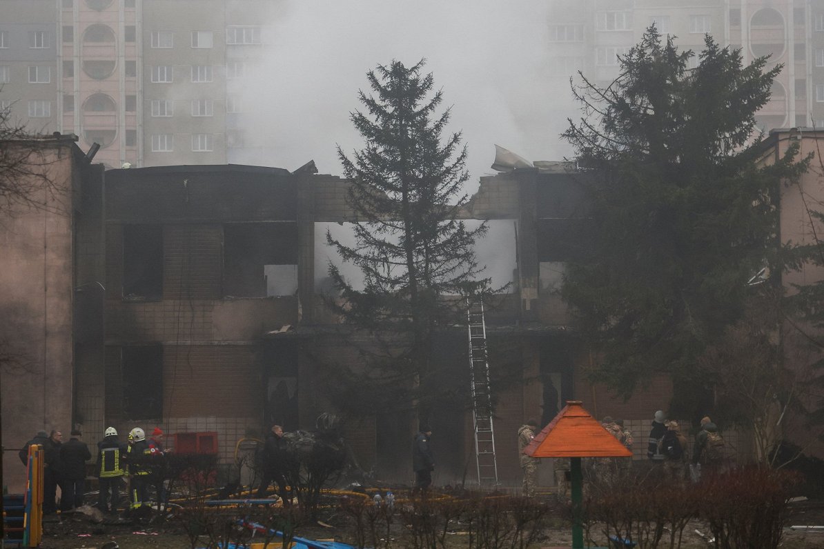 Вертолет упал на детский сад. Бровари, Киевская область. 18.01.2023