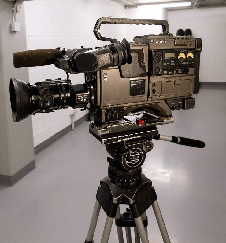 ''Betacam SP'' videokamera, ko Andris Slapiņš izmantoja 1991. gada janvāra barikāžu laikā Bastejkaln...
