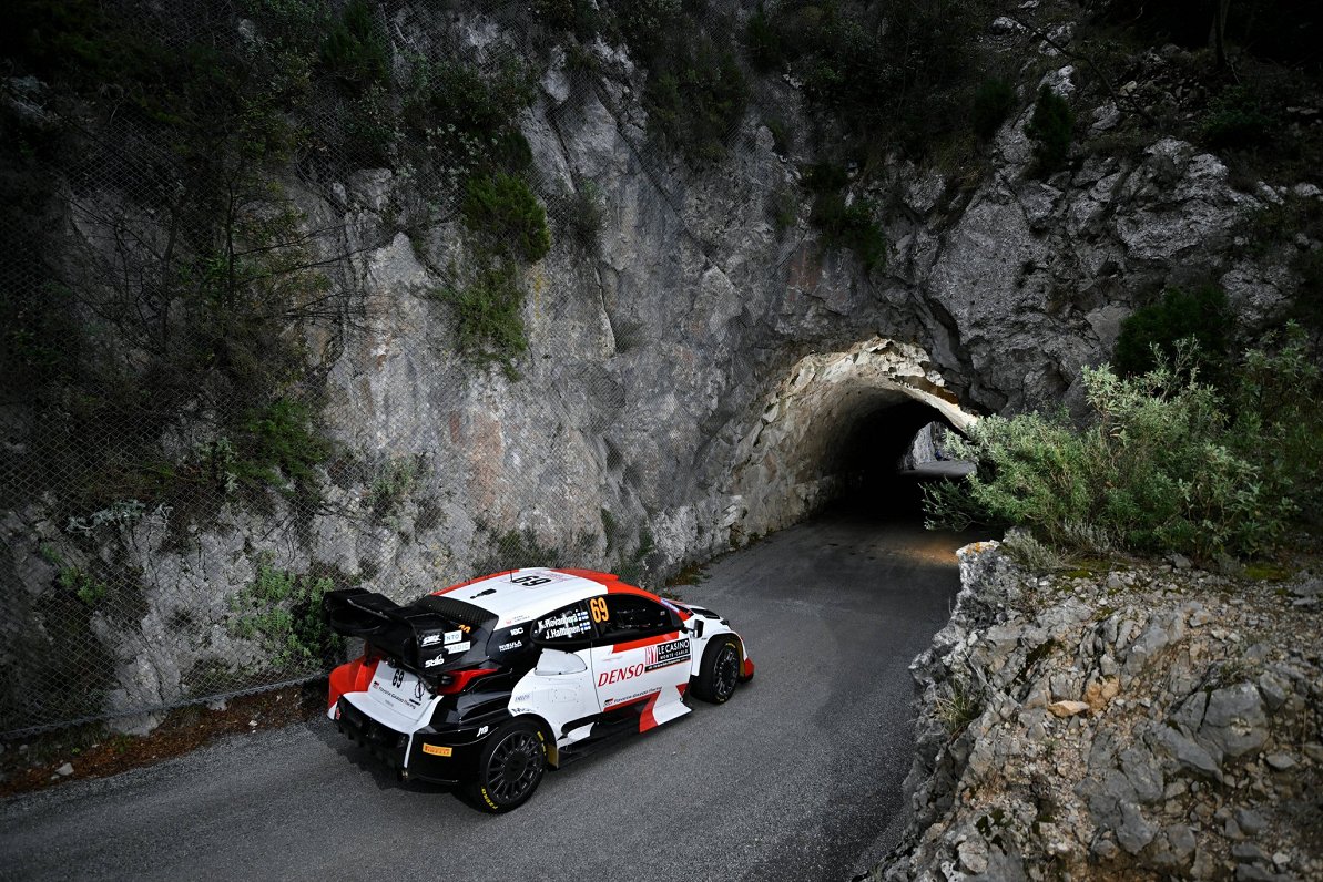 Kalles Rovanperas ekipāža 2023. gada WRC Montekarlo posmā