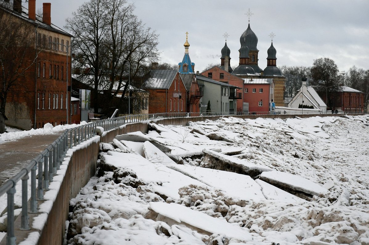 Jēkabpils pēc plūdiem (Ilustratīvs foto)