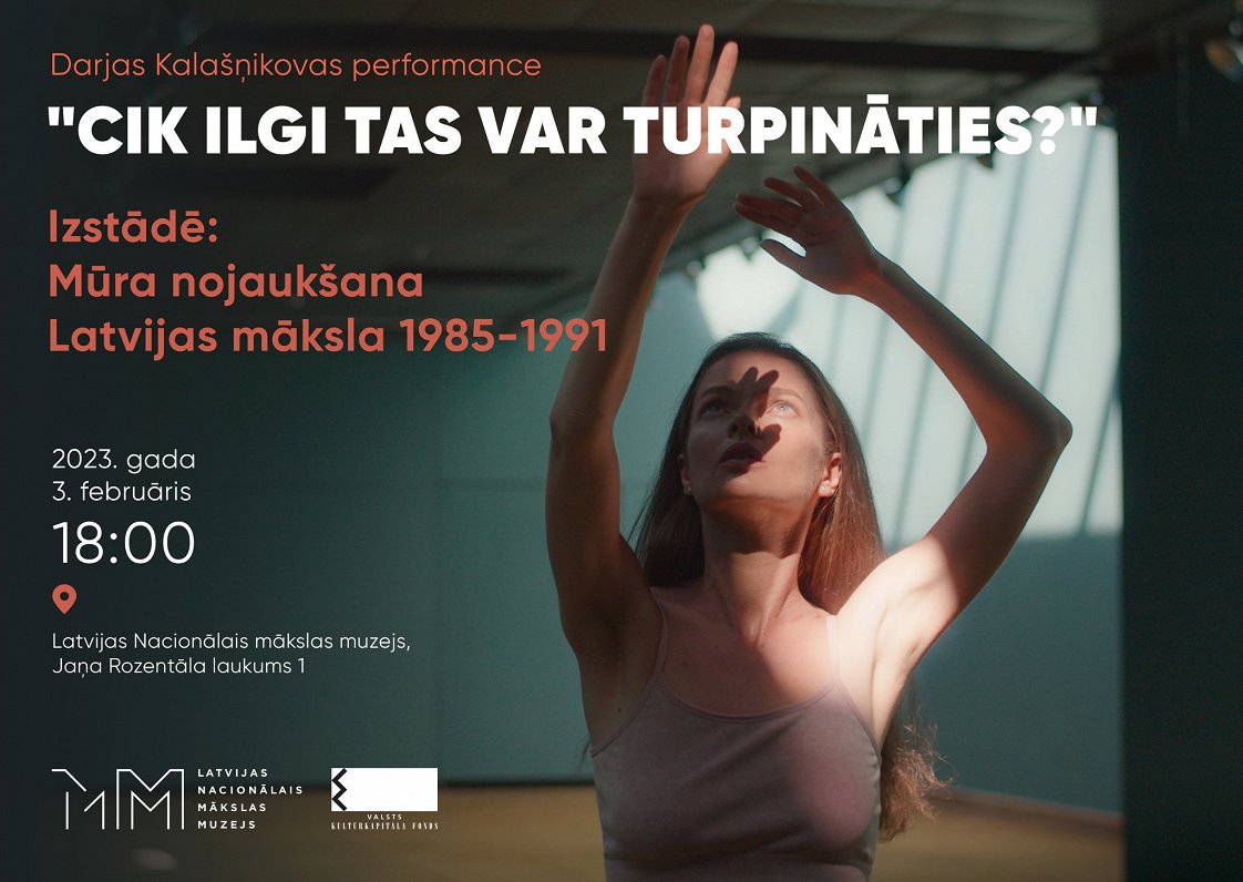 Daria Kalashnikova performance at Latvia National Art Museum