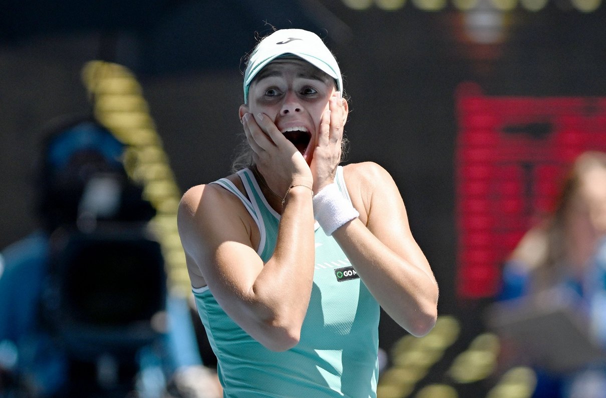 Magda Linete pēc iekļūšanas Austrālijas atklātā čempionāta pusfinālā