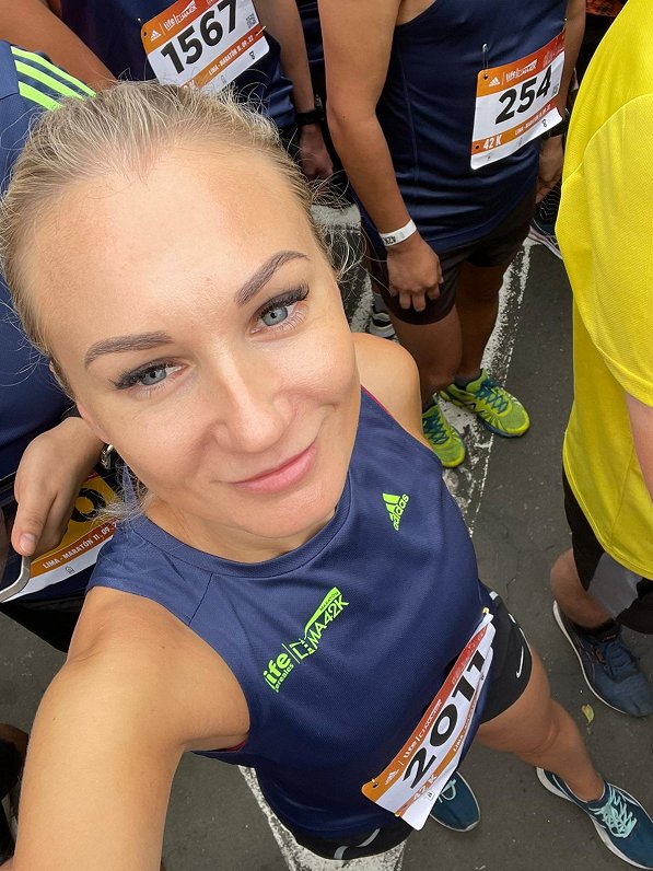 Evija Reine gaida startu Limas maratonā