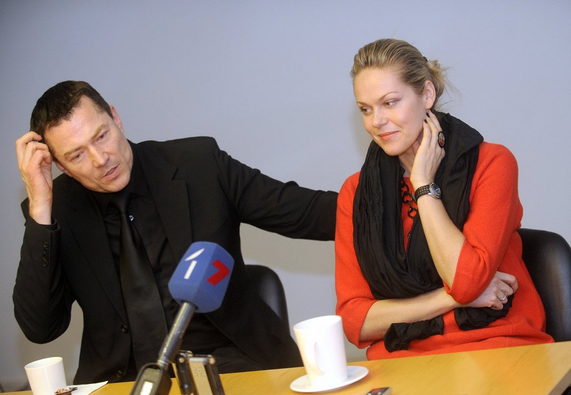 2011. gada 7. marts. Latvijas Nacionālās operas direktors Andrejs Žagars un operdziedātāja Kristīne...
