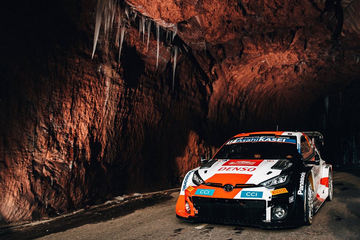 Sebastjena Ožjē ekipāža 2022. gada WRC Montekarlo posmā