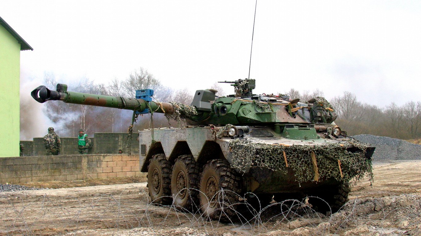 AMX-10 RC французской армии. Снимок 2006 года.